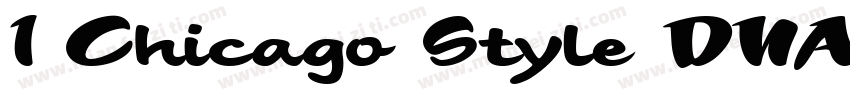 1 Chicago Style DNA Regular字体转换
